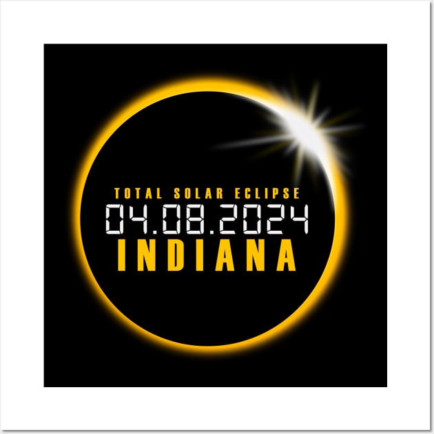 Indiana Solar Eclipse Wall Art by Nasher Designs